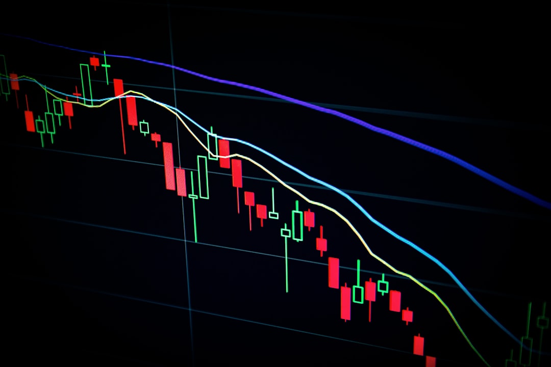 Forex trader analyzing technical charts with indicators and price patterns on computer screen